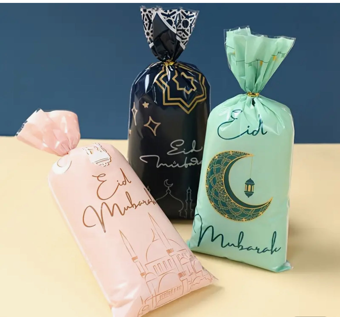 Sachets bonbons “Eid Mubarak” - lot de 12 pièces