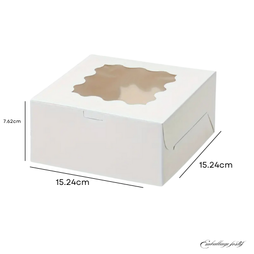 Boîte blanche à gâteaux - 10 pièces