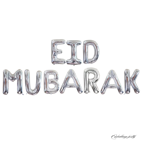 Ballons en lettres "EID MUBAREK"
