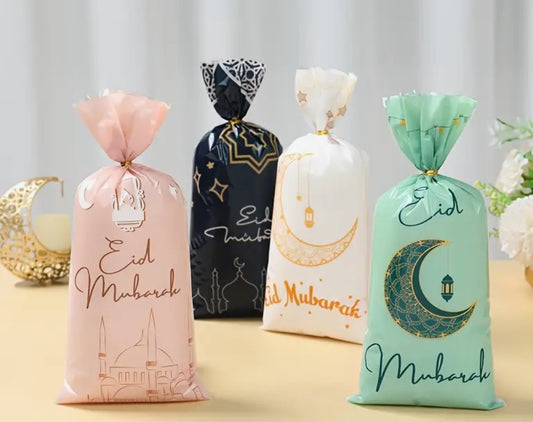 Sachets bonbons “Eid Mubarak” - lot de 12 pièces