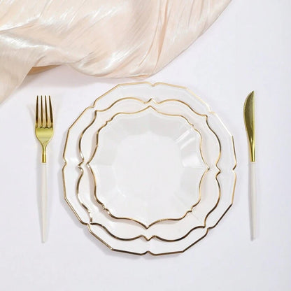 Assiettes Deha - blanche