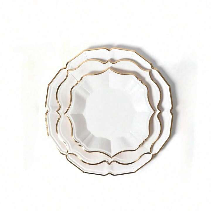 Assiettes Deha - blanche
