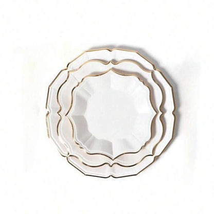 Assiettes Deha - blanche