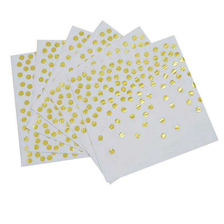 Lot vaisselle doré à pois -  101 pièces