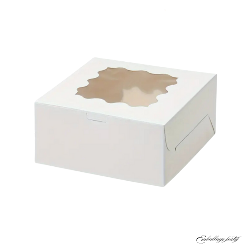 Boîte blanche à gâteaux - 10 pièces