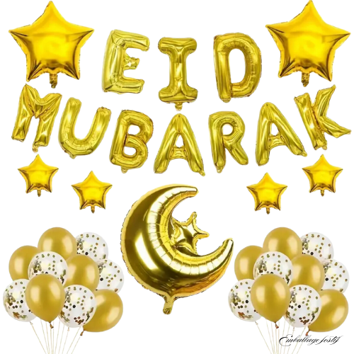 Kit ballons Eid mubarek - 32 pièces